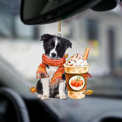 Border Collie 1-Pumpkin Spice Kinda-Two Sided Ornament - Best gifts your whole family