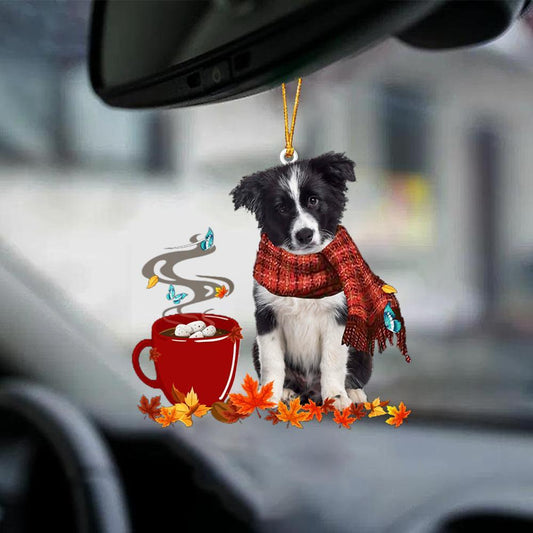 Border Collie-Fall Chocolate-Two Sided Ornament - Best gifts your whole family