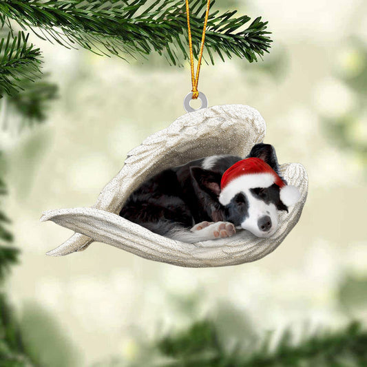 Border Collie Sleeping Angel Christmas Ornament Dog Christmas Hanging Ornament - Best gifts your whole family