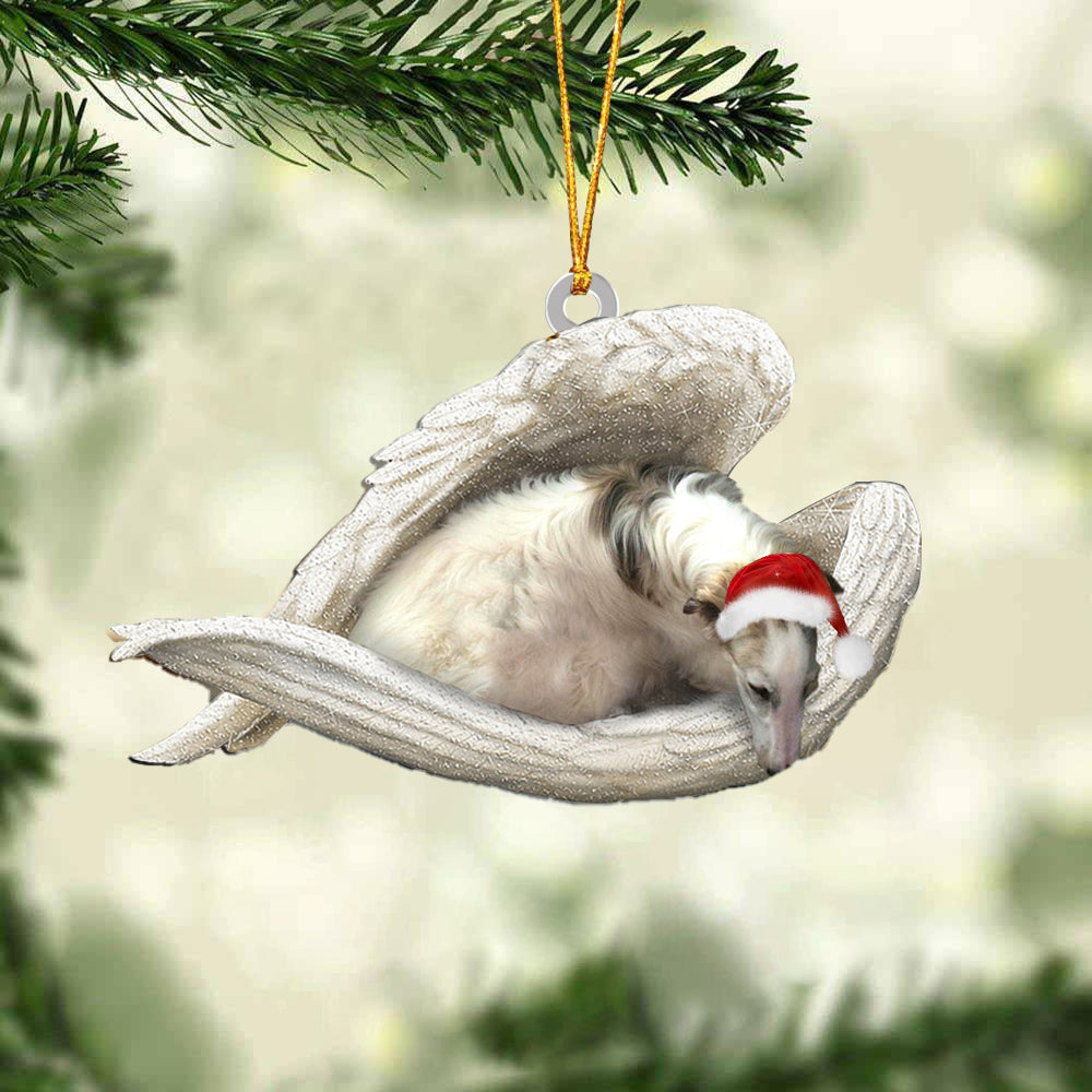 Borzoi Sleeping Angel Christmas Ornament Godmerc - Best gifts your whole family