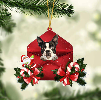 Boston Terrier Christmas Letter Ornament Dog Christmas Decoration - Best gifts your whole family