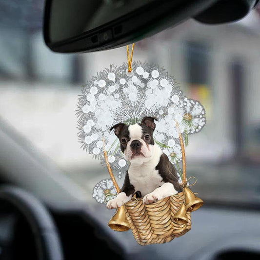 Boston Terrier-Dandelion-Two Sided Ornament - Best gifts your whole family