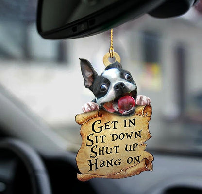 Boston Terrier Get In Boston Terrier Lover Two Sided Ornament - Best gifts your whole family