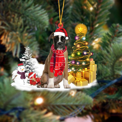 Boxer Christmas Ornament Christmas Tree Hanging Acrylic Ornament Gift - Best gifts your whole family