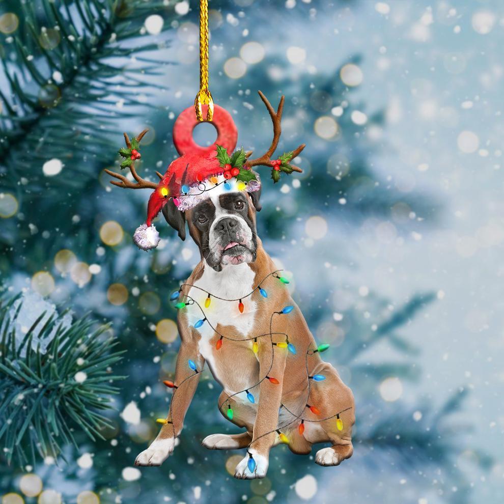 Boxer Christmas Shape Ornament - Best gifts your whole family