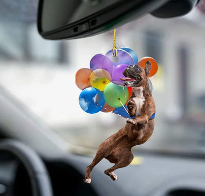 Boxer Dog Fly With Bubbles Car Hanging Ornament Dog Ornament Godmerc - Best gifts your whole family