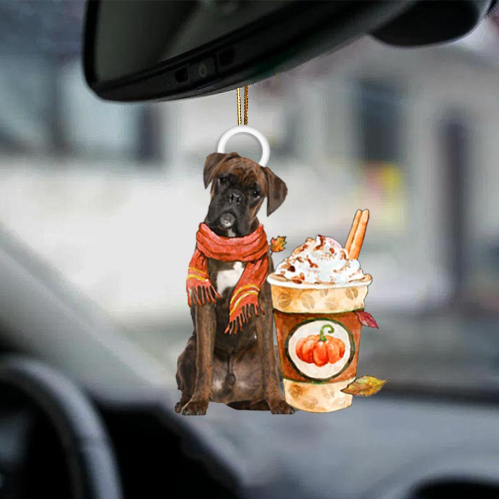 Boxer-Pumpkin Spice Kinda-Two Sided Ornament - Best gifts your whole family