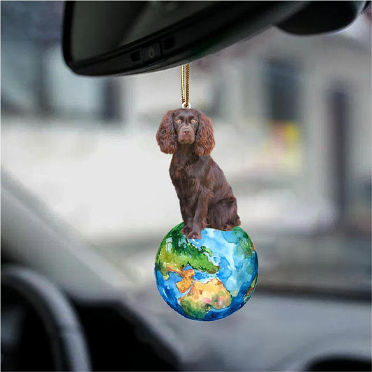 Boykin Spaniel-Around My Dog-Two Sided Ornament - Best gifts your whole family