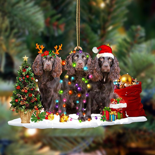 Boykin Spaniel-Christmas Dog Friends Hanging Ornament - Best gifts your whole family