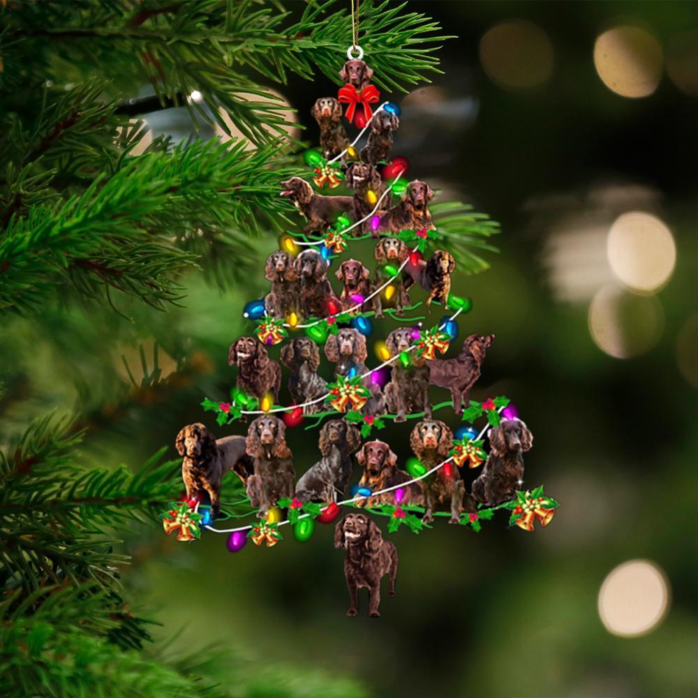 Boykin Spaniel-Christmas Tree Lights-Two Sided Ornament - Best gifts your whole family