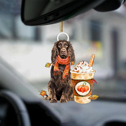 Boykin Spaniel-Pumpkin Spice Kinda-Two Sided Ornament - Best gifts your whole family