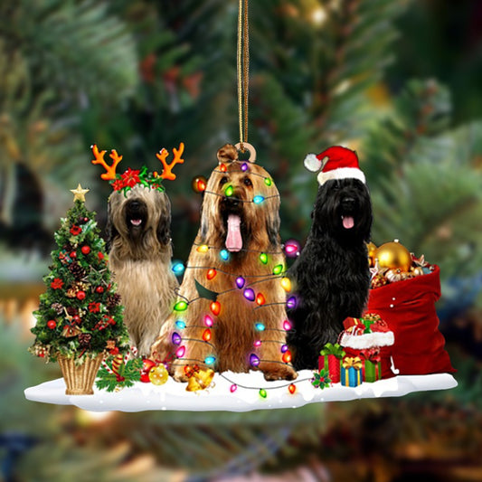 Briard-Christmas Dog Friends Hanging Ornament - Best gifts your whole family