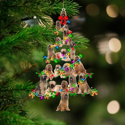 Briard-Christmas Tree Lights-Two Sided Ornament - Best gifts your whole family
