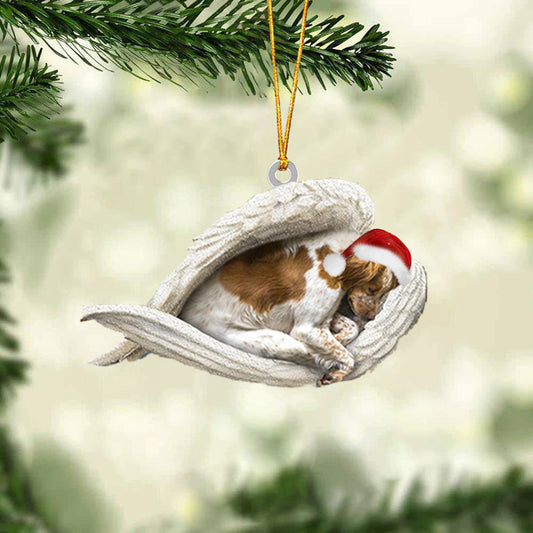 Brittany Spaniel Sleeping Angel Christmas Ornament Godmerc - Best gifts your whole family