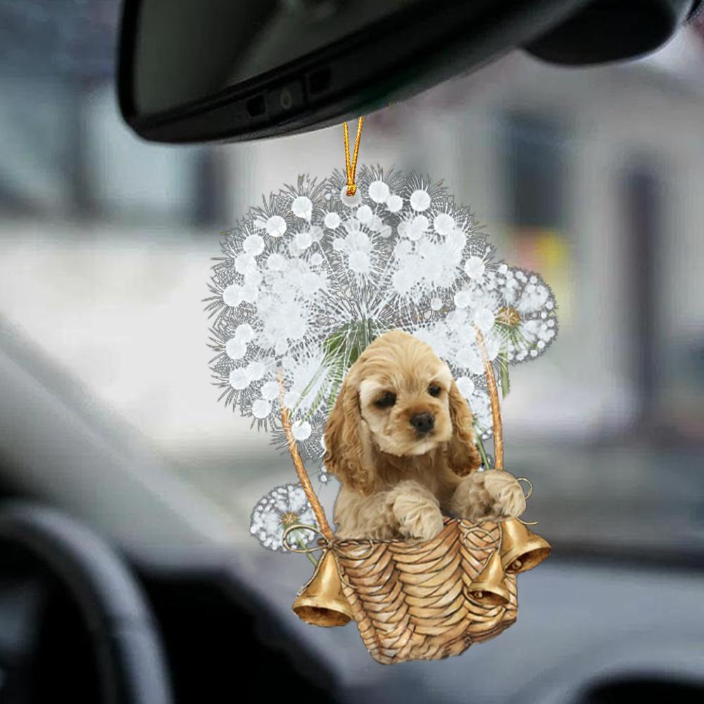 Buff Cocker Spaniel-Dandelion-Two Sided Ornament - Best gifts your whole family