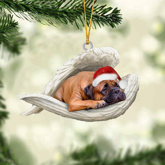 Bull Mastiff Sleeping Angel Christmas Ornament Godmerc - Best gifts your whole family