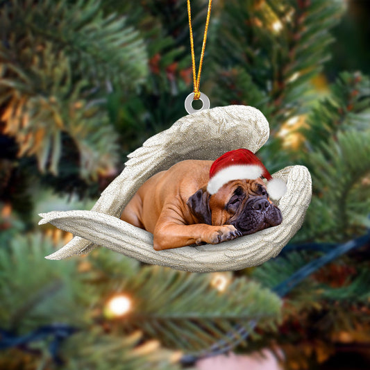Bull Mastiff Sleeping Angel Christmas Ornament Godmerc - Best gifts your whole family