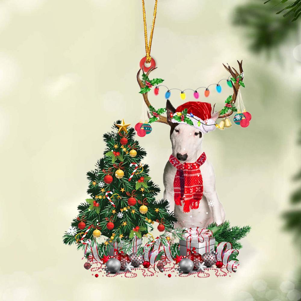 Bull Terrier 1-Christmas Tree Gift Hanging Ornament - Best gifts your whole family