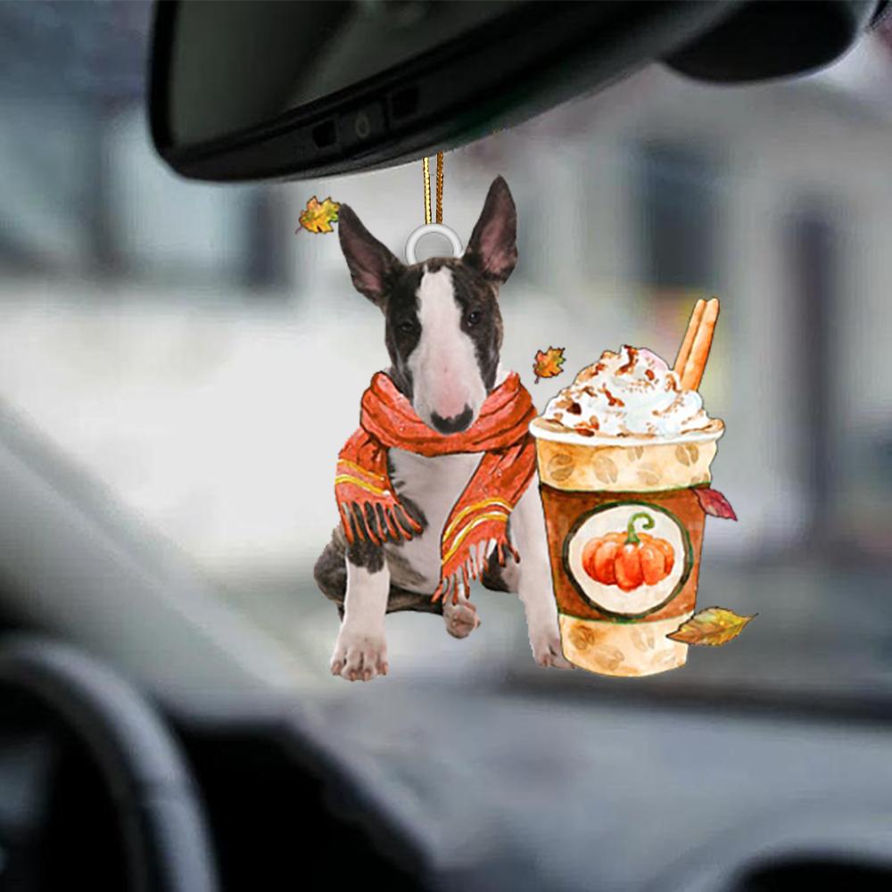 Bull Terrier 1-Pumpkin Spice Kinda-Two Sided Ornament - Best gifts your whole family