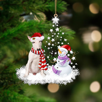 Bull Terrier 1-Star Tree Hanging Ornament - Best gifts your whole family