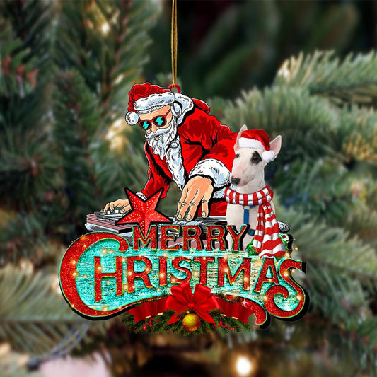 Bull Terrier (4)-Christmas Rock Two Sided Ornament - Best gifts your whole family