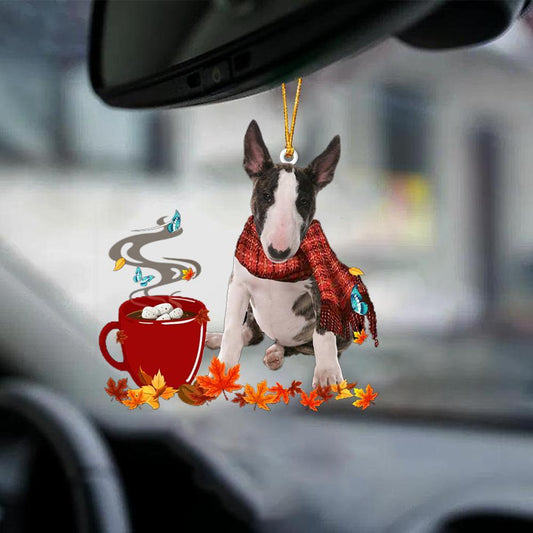 Bull Terrier-Fall Chocolate-Two Sided Ornament - Best gifts your whole family