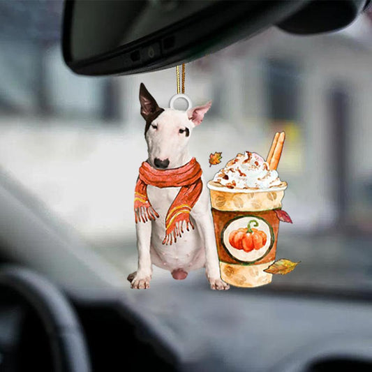 Bull Terrier-Pumpkin Spice Kinda-Two Sided Ornament - Best gifts your whole family