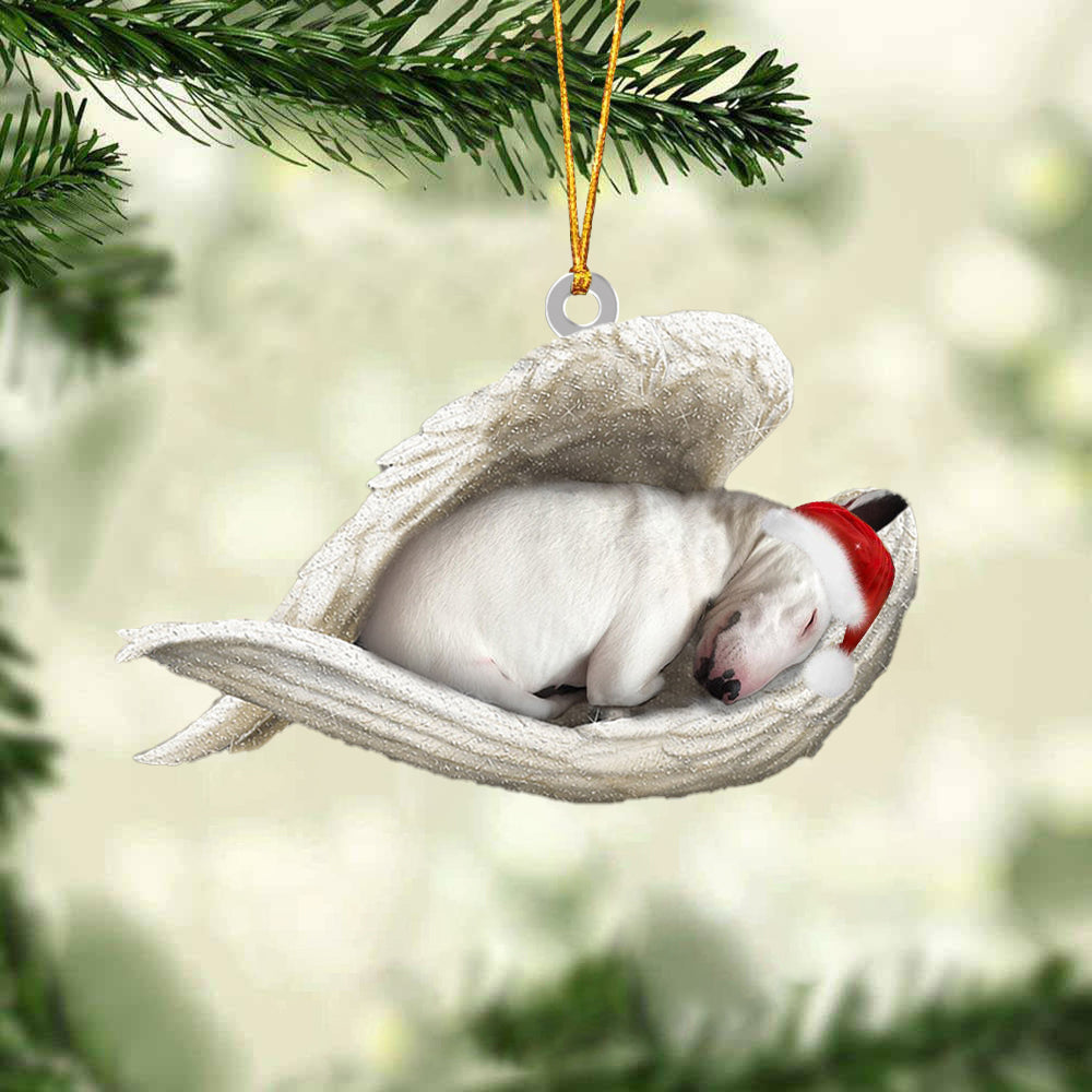 Bull Terrier Sleeping Angel Christmas Ornament Godmerc - Best gifts your whole family