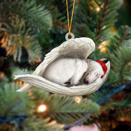 Bull Terrier Sleeping Angel Christmas Ornament Godmerc - Best gifts your whole family