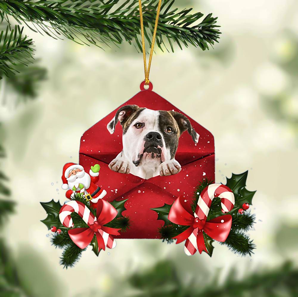 Bulldog Christmas Letter Ornament Dog Christmas Decoration - Best gifts your whole family