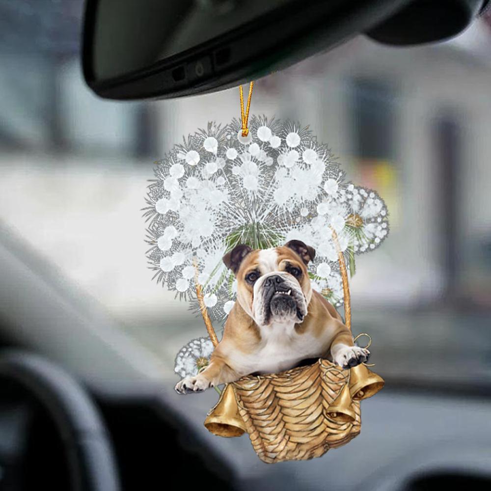 Bulldog-Dandelion-Two Sided Ornament - Best gifts your whole family