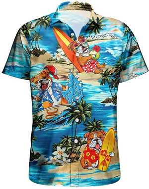 Bulldog Hawaiian Shirt | For Men & Women | Adult | HW3905