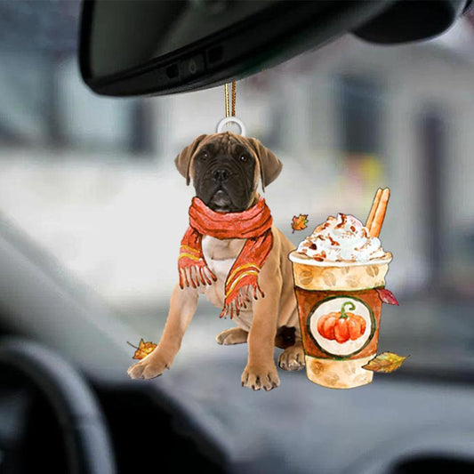 Bullmastiff 1-Pumpkin Spice Kinda-Two Sided Ornament - Best gifts your whole family