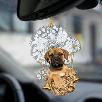 Bullmastiff-Dandelion-Two Sided Ornament - Best gifts your whole family