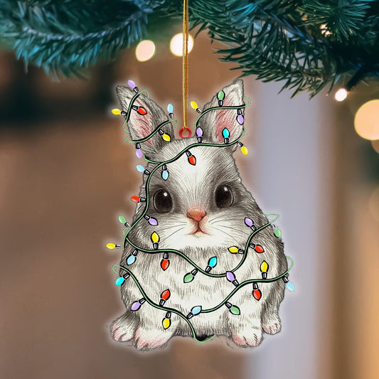 Bunny Christmas Light Hanging Ornament, Animal Christmas Ornaments - Best gifts your whole family