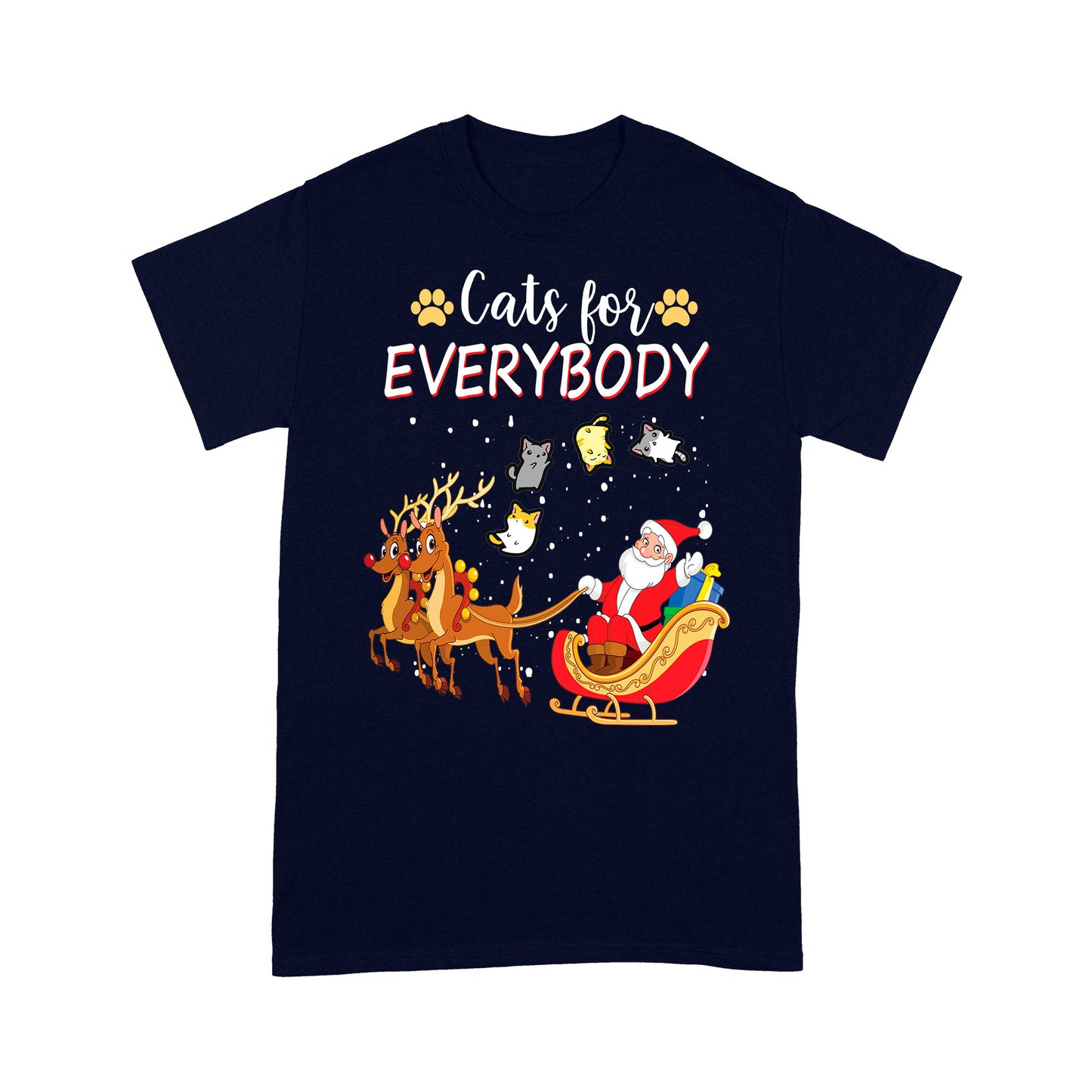 Katzen für alle, lustiges Weihnachtsoutfit für süße Katzenliebhaber, T-Shirt, Geschenk, Weihnachten