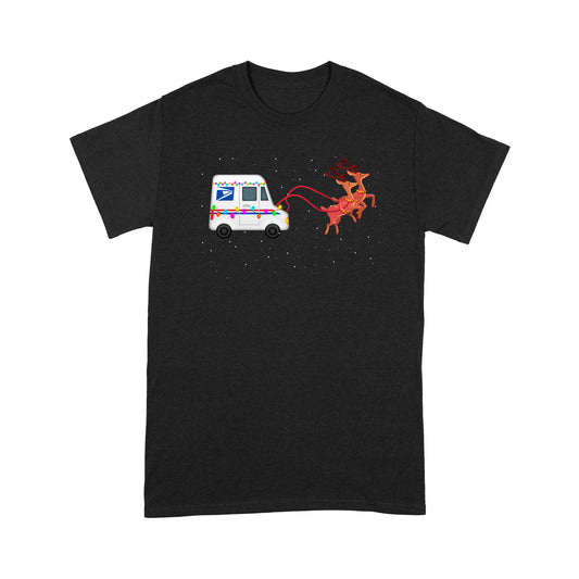 Briefträger Postangestellter Mail Truck Lustiges Weihnachtsgeschenk T-Shirt Geschenk für Weihnachten