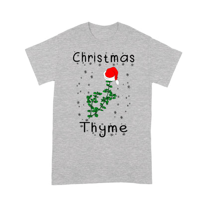 Funny Christmas Gift - Christmas Thyme Christmas Theme Pun  Tee Shirt Gift For Christmas