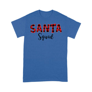 Santa Squad Funny Red Buffalo Plaid Family Gift - Standard T-shirt  Tee Shirt Gift For Christmas