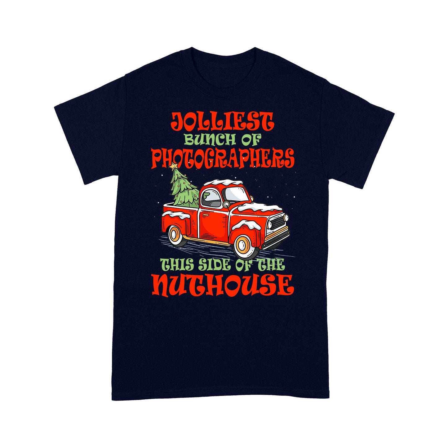 Jolliest Bunch Of Photographers Lustiges Weihnachtsgeschenk T-Shirt Geschenk für Weihnachten