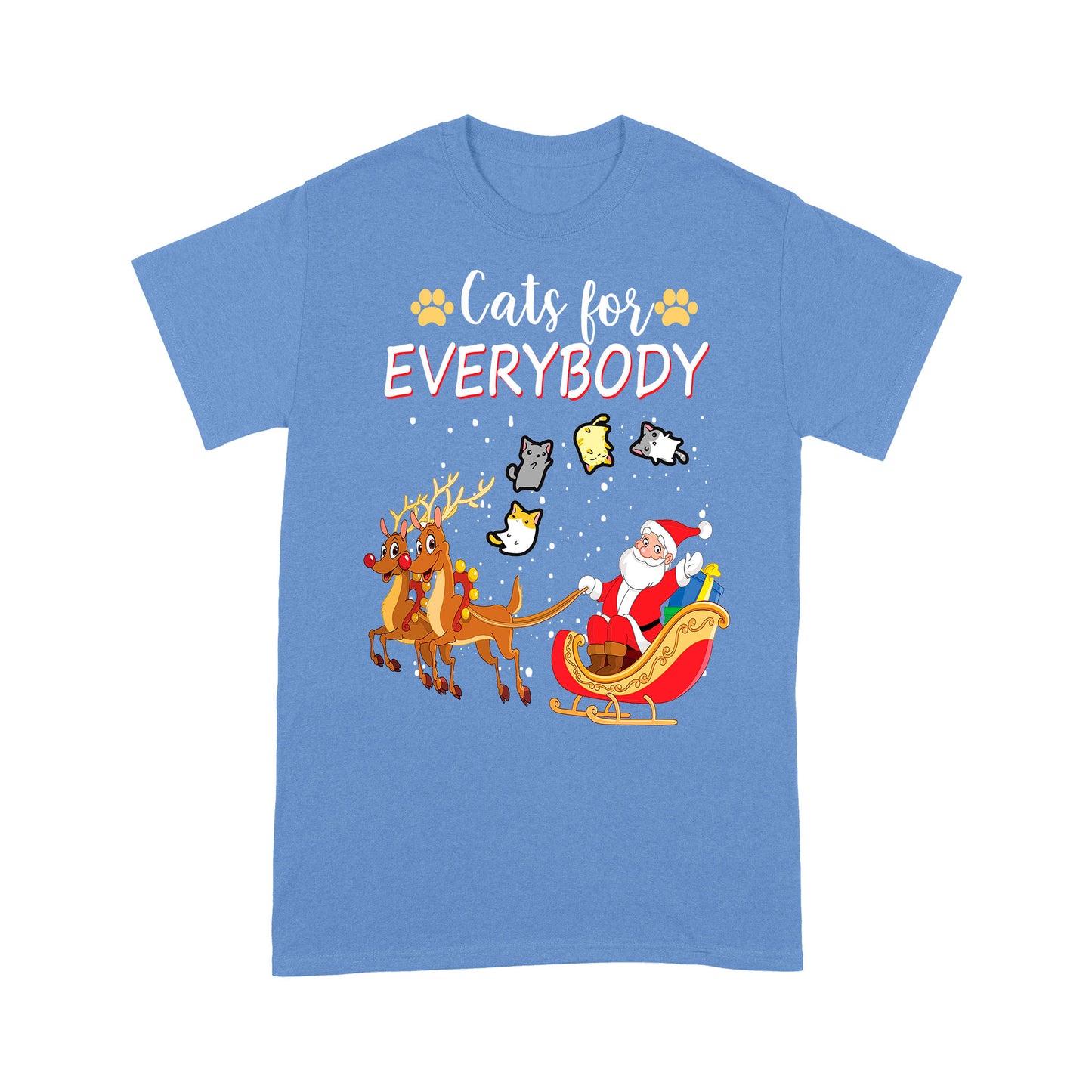 Katzen für alle, lustiges Weihnachtsoutfit für süße Katzenliebhaber, T-Shirt, Geschenk, Weihnachten