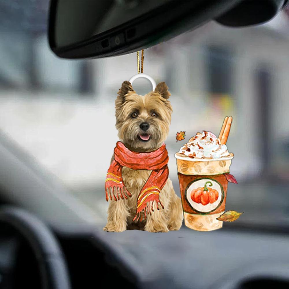 Cairn Terrier 1-Pumpkin Spice Kinda-Two Sided Ornament - Best gifts your whole family