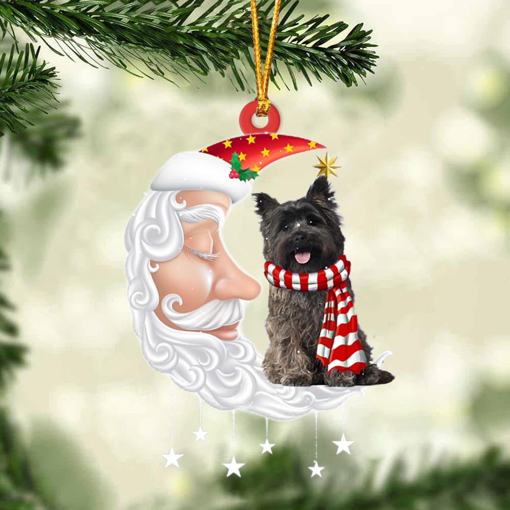 Cairn Terrier 2 With Santa Christmas Ornament Dog Christmas Ornament - Best gifts your whole family