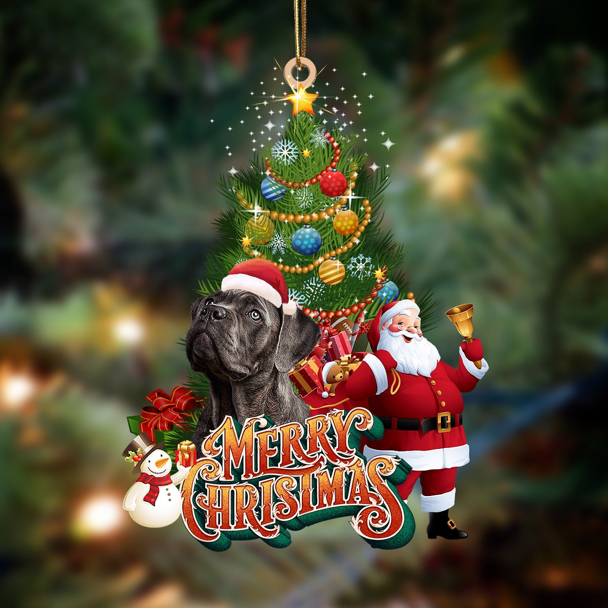 Cane Corso-Christmas Tree&Dog Hanging Ornament - Best gifts your whole family