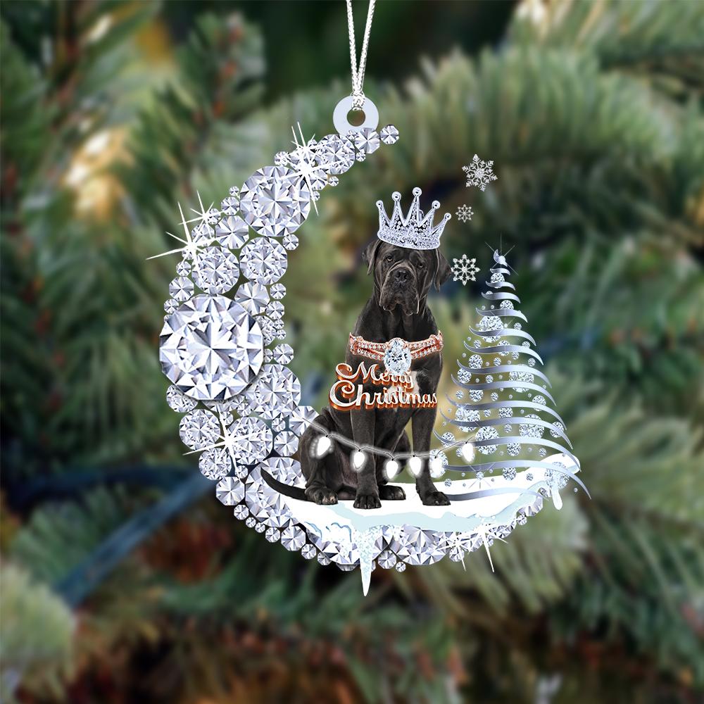 Cane Corso Diamond Moon Merry Christmas Ornament Dog Ornaments - Best gifts your whole family