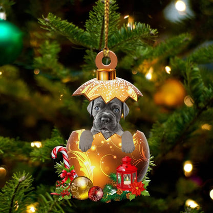 Cane-Corso In Golden Egg Christmas Ornament - Best gifts your whole family