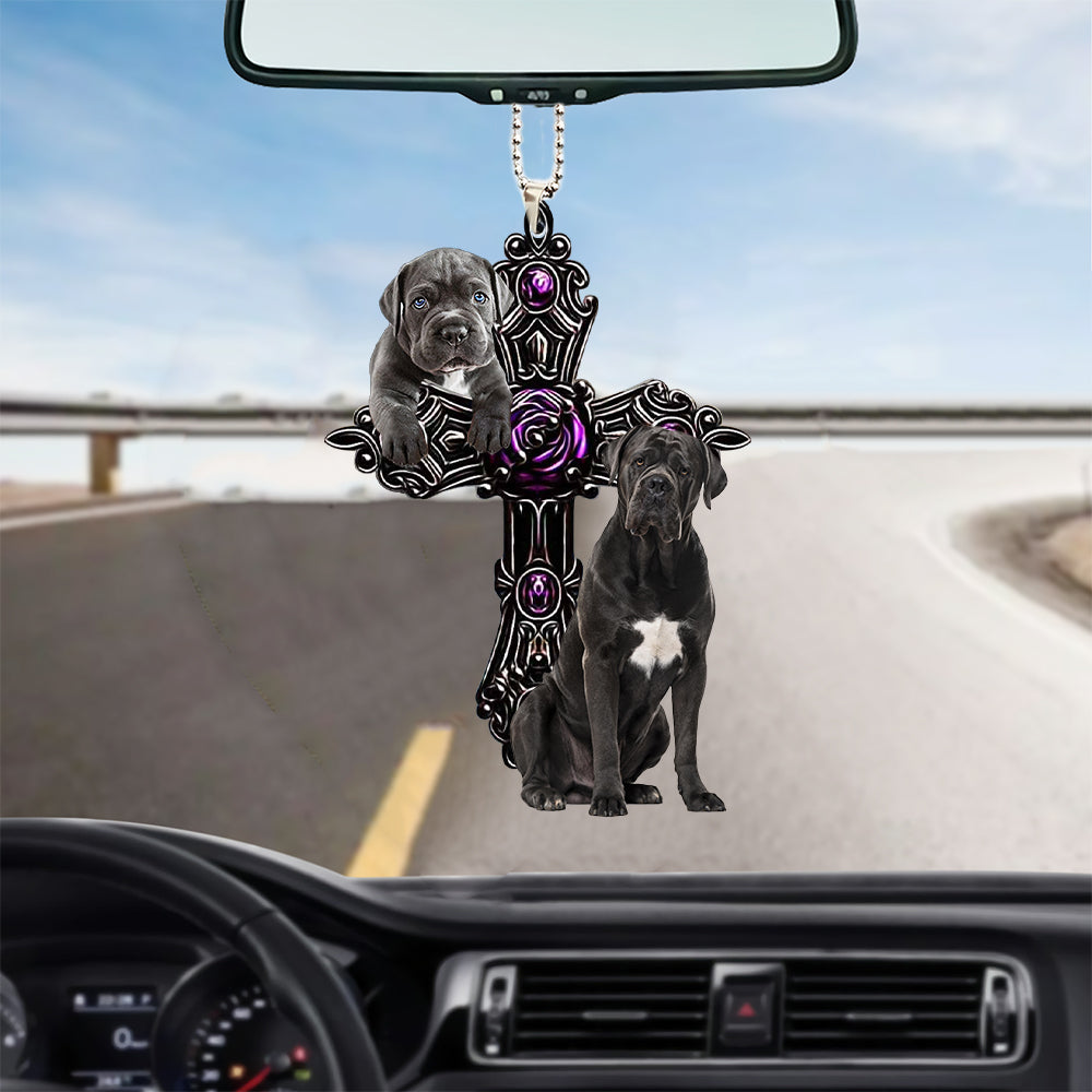 Cane Corso Pray For God Car Hanging Ornament Dog Pray For God Ornament Godmerc - Best gifts your whole family