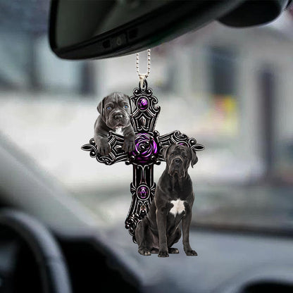 Cane Corso Pray For God Car Hanging Ornament Dog Pray For God Ornament Godmerc - Best gifts your whole family