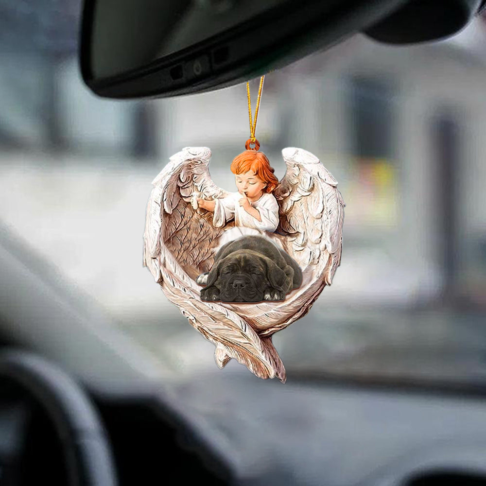 Car Hanging Ornament Cane Corso Sleeping Protected By Angel - Best gifts your whole family
