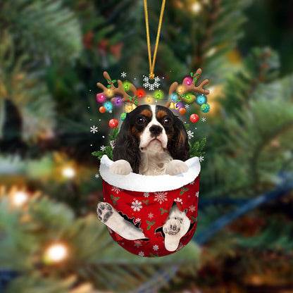 Cavalier King Charles-In Christmas Pocket Two Sides Ornament, Christmas Dog Hanging Ornament - Best gifts your whole family